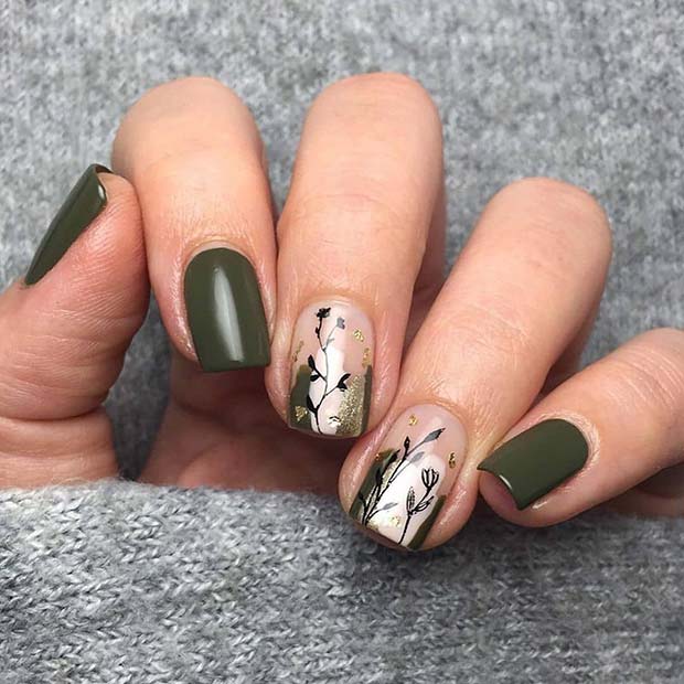 23 Olive Green Nails That Are Perfect for Fall | Page 2 of 2 | StayGlam