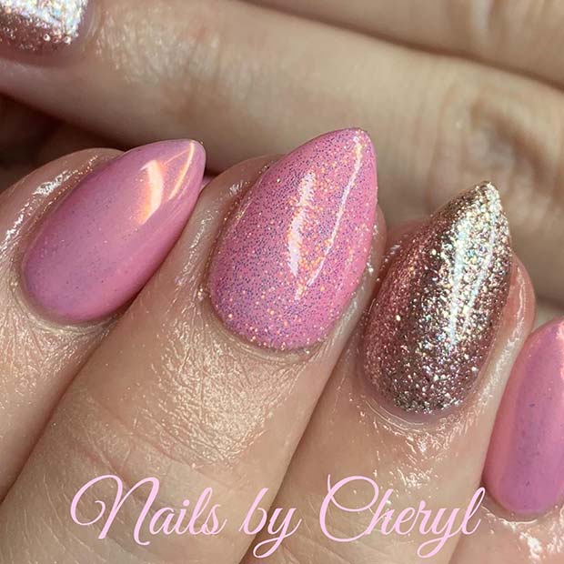 Pretty Pink Nail Idea