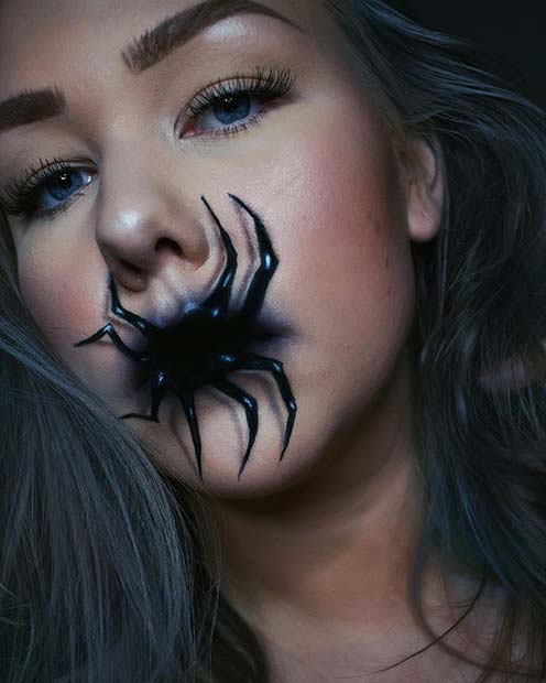 Pekkadillo Konsultation Indvending 25 Creepy Spider Makeup Ideas for Halloween - StayGlam