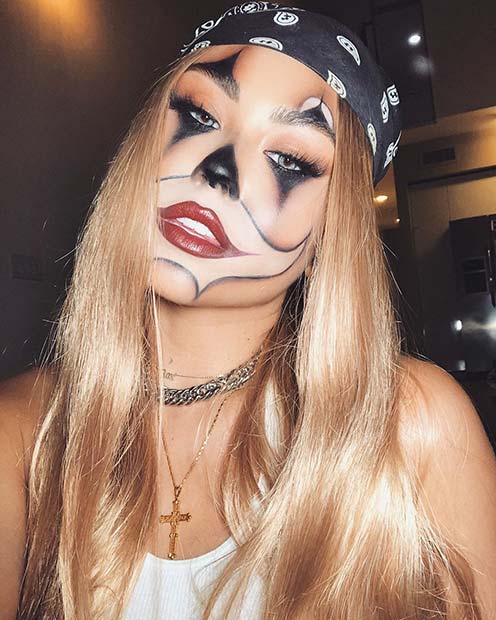 Simple Chola Clown Makeup