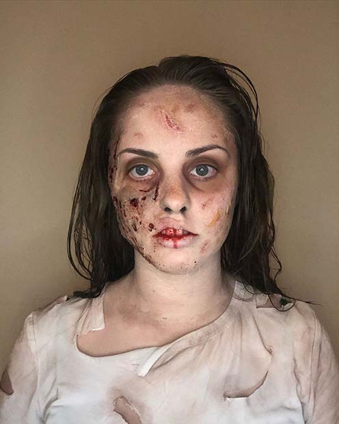 Simple Zombie Makeup