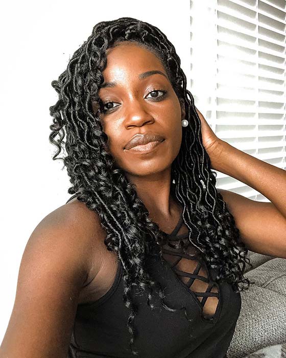 43 Chic Ways to Wear and Style Curly Faux Locs | Page 4 of 4 | StayGlam