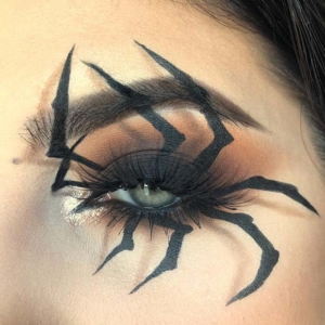 25 Creepy Spider Makeup Ideas for Halloween - StayGlam - StayGlam