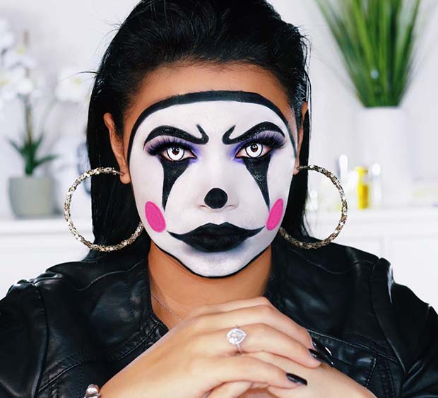 Creepy Clown Makeup Idea