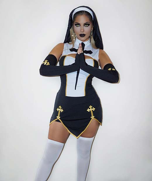 Sexy Nun Halloween Costume Idea