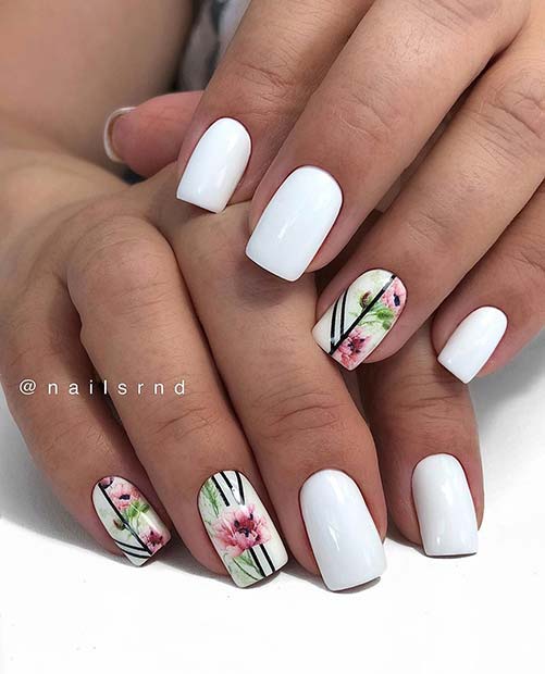 21 Short White Nails That Go With Any Outfit | StayGlam