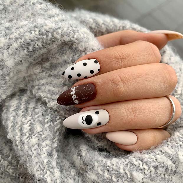 Cute Nails with Bear Art