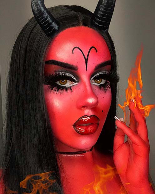 Devil Costume with Zodiac Sign