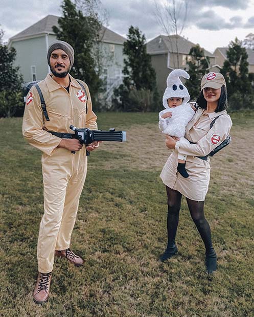 Ghostbuster Family Costumes for Halloween