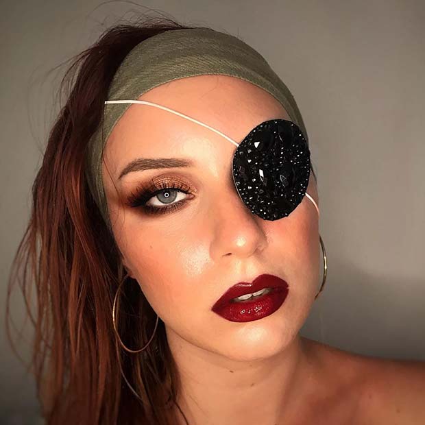 Glam Pirate with an Eye Patch