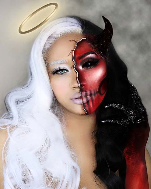 43 Devil Makeup Ideas for Halloween 2020 | Page 3 of 4 | StayGlam Devil Costume For Women Makeup
