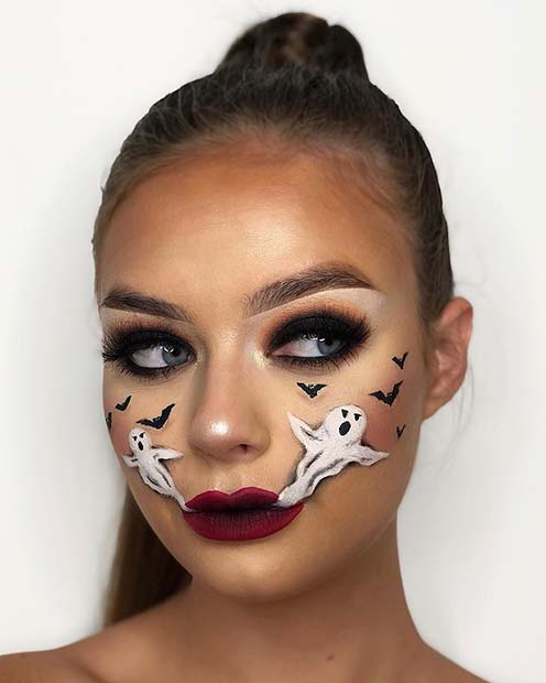 Halloween Ghost Face Makeup