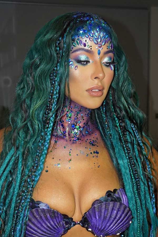 Magical Mermaid Makeup and Costume