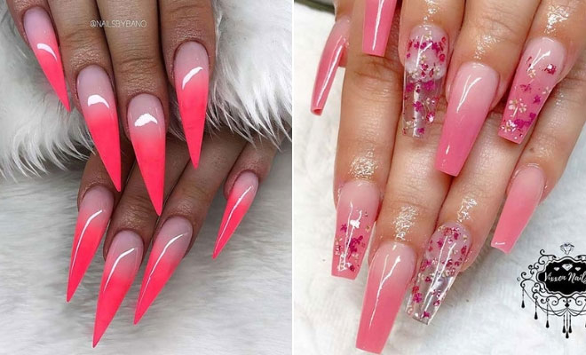 1. Ombre Pink Nails - wide 7