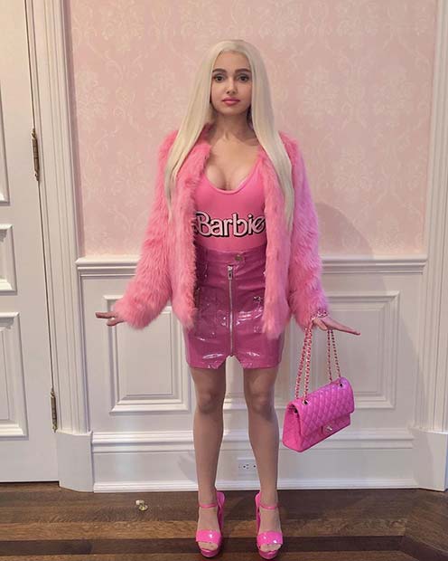 Pink and Glam Barbie Halloween Costume