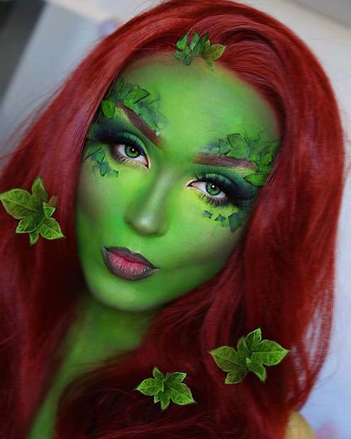 Poison Ivy Halloween Makeup
