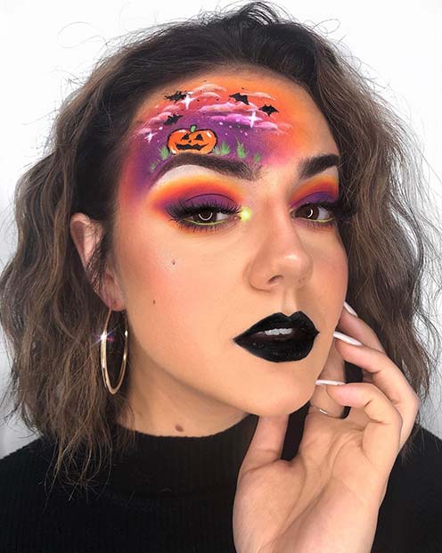 Pumpkin Makeup Idea