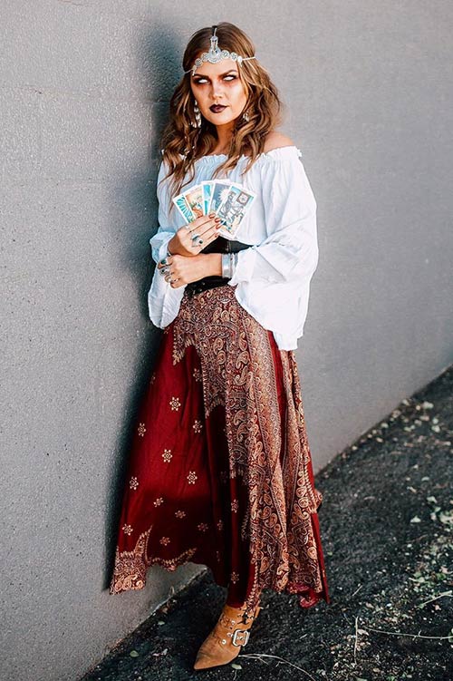 21 Gypsy Costume Ideas For 2020 Stayglam - Diy Gypsy Fortune Teller Costume