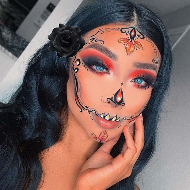 Pretty Sugar Skull Makeup