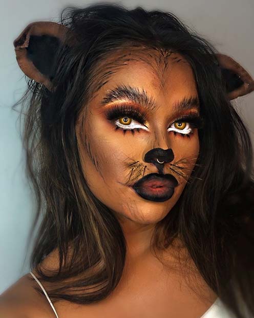 Werewolf Halloween Makeup for Women