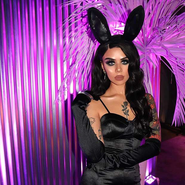 Black Playboy Bunny Halloween