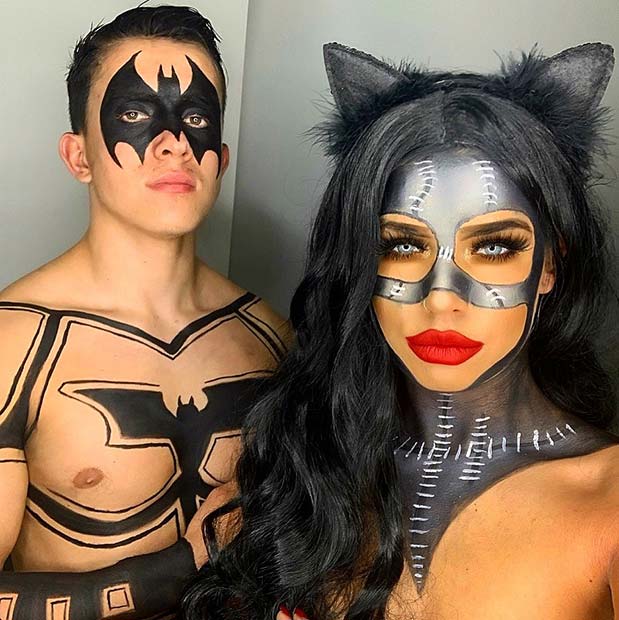 Catwoman and Batman Couples Costume