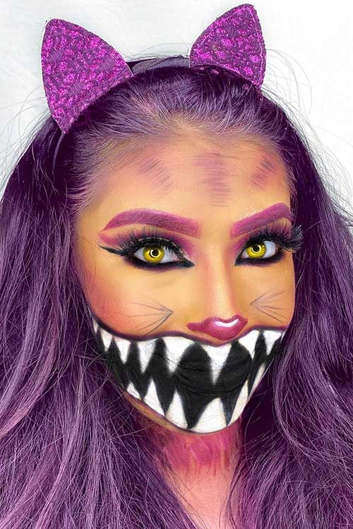 Cheshire Cat Halloween Makeup Idea