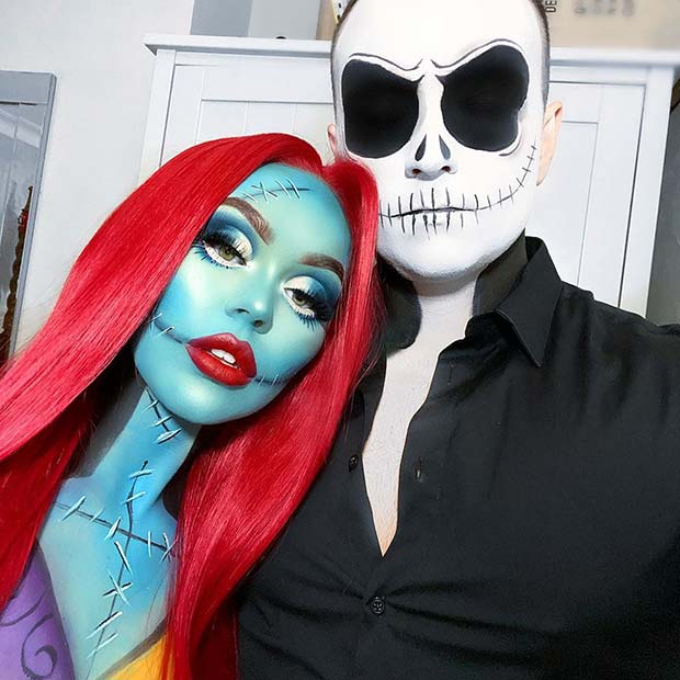 Jack Skellington and Sally Couples Costumes