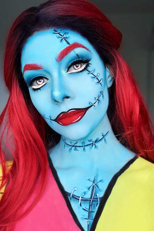Sally Halloween Makeup Idea