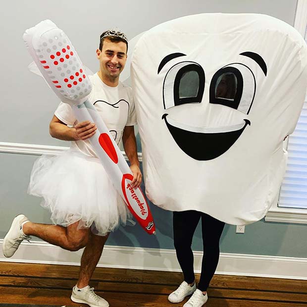 Tooth Fairy and Tooth Halloween Costumes
