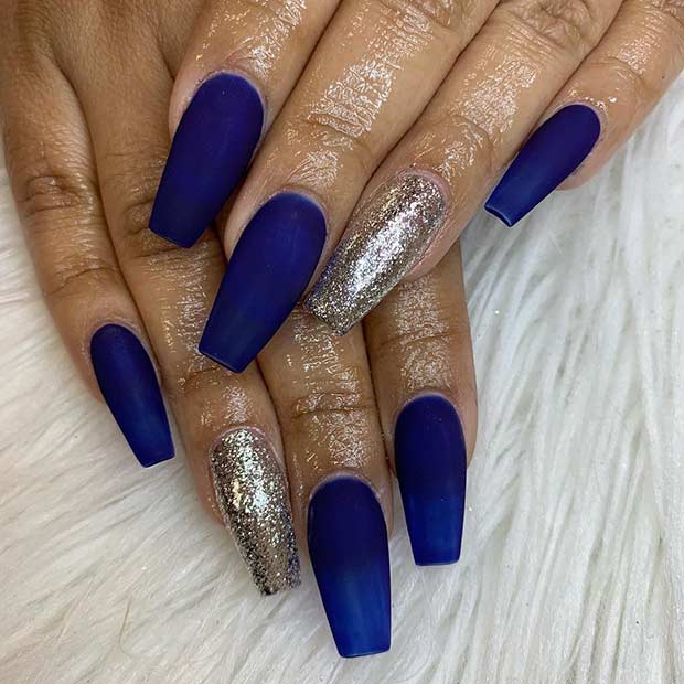 100 Blue Nail Design Ideas for 2022 That Are Trendy AF